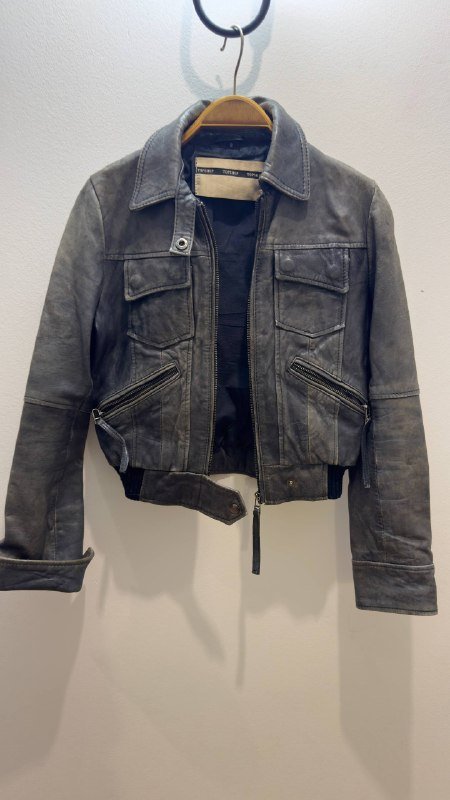 Куртка стеганная, кожаная укороченная, кеды Zara 43 размер 3