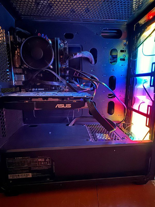 Системный блок с ASUS RX580 8GB, Intel Core i3-8100, 8GB DDR4, SSD 130GB + HDD 750GB 2