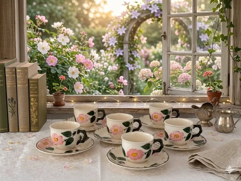 Винтажный набор чайных пар Villeroy & Boch Wild Rose 1