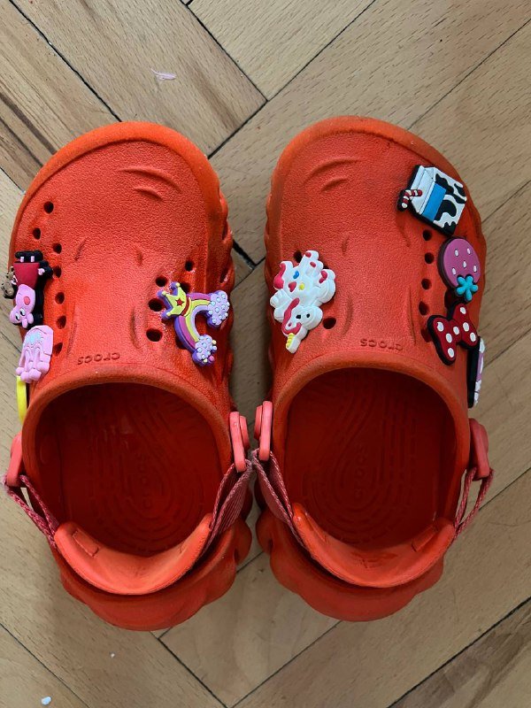 Тапки Crocs оранжевые с11, Тапки Crocs серые с11