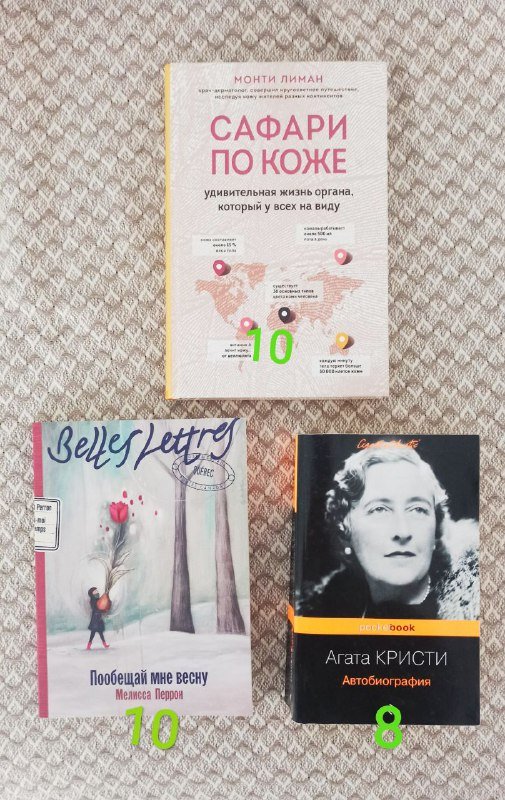 Книги Сафарі по шкірі, Пообещай мне весну, Автобиография Агаты Кристи