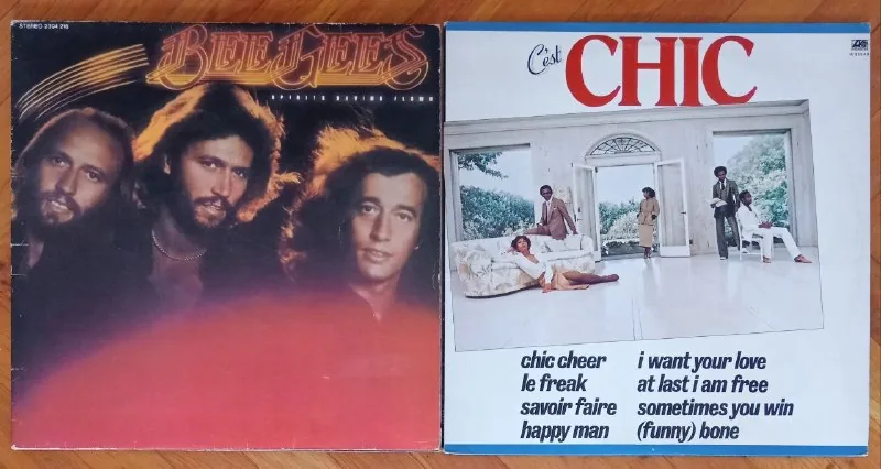 Виниловые пластинки Chic, Bee Gees, Шостакович 1