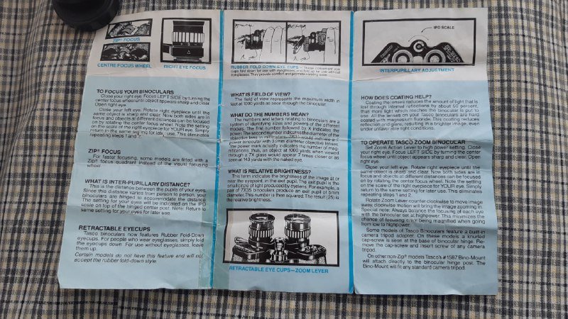 Бинокль Tasco переменной кратности 7-15 10