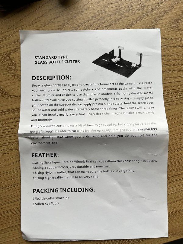 Набор для резки бутылок полный комплект 2