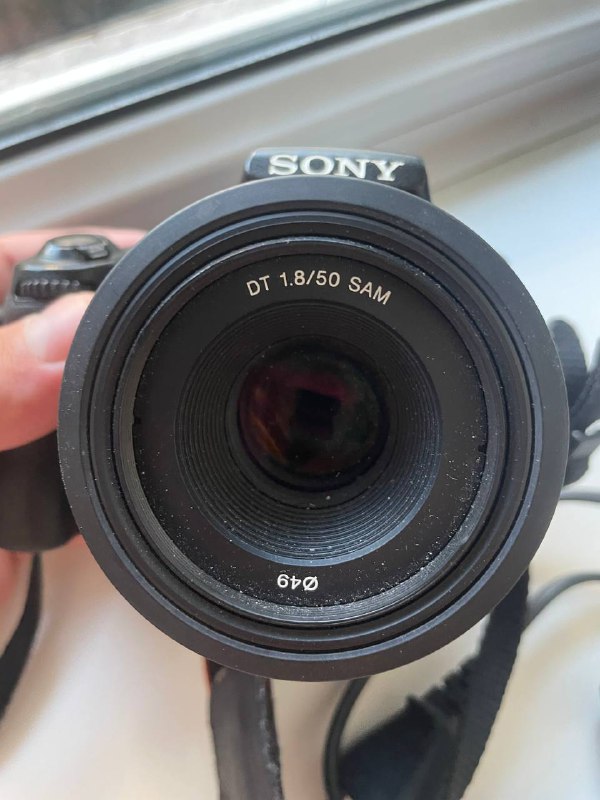 Фотоаппарат Sony alpha 37 с объективами 18-55мм, 50мм 3