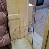 Зеркальный декор соты на стену 5
