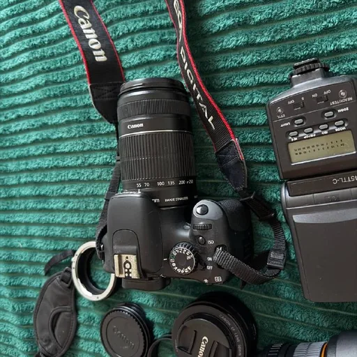 Canon EOS 550D, объективы, вспышка, фоторюкзак