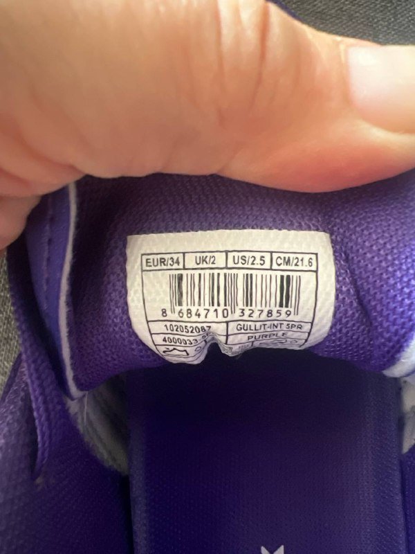 Детские бутсы сороконожки новые фиолетовые размер 34 3