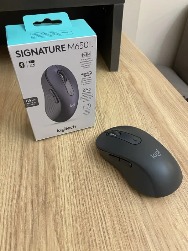 Мышь Logitech M650 L, iPhone 8 Plus, USB Hub Hoco, кабели 1