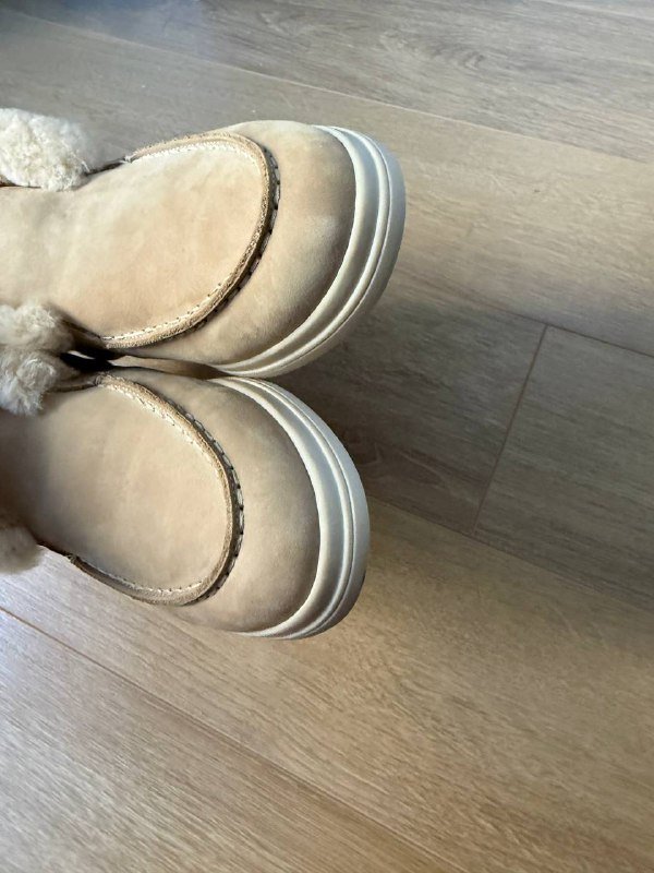 Женские ботинки с натуральным мехом и замшей 38-39 размер 5