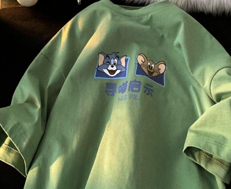 Зелёная и оранжевая футболки размер M и L 4