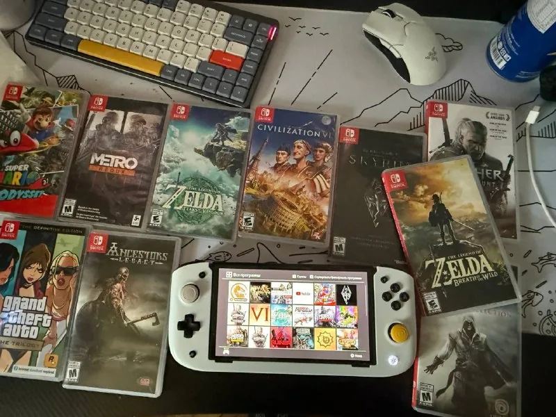 Nintendo Switch OLED, игры, Nitro Deck 1