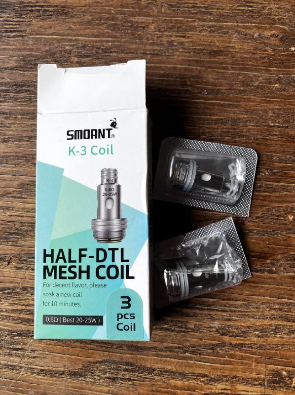 2 запечатанных испарителя smoant k-3 0.6