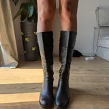 Винтажные кожаные сапоги 4