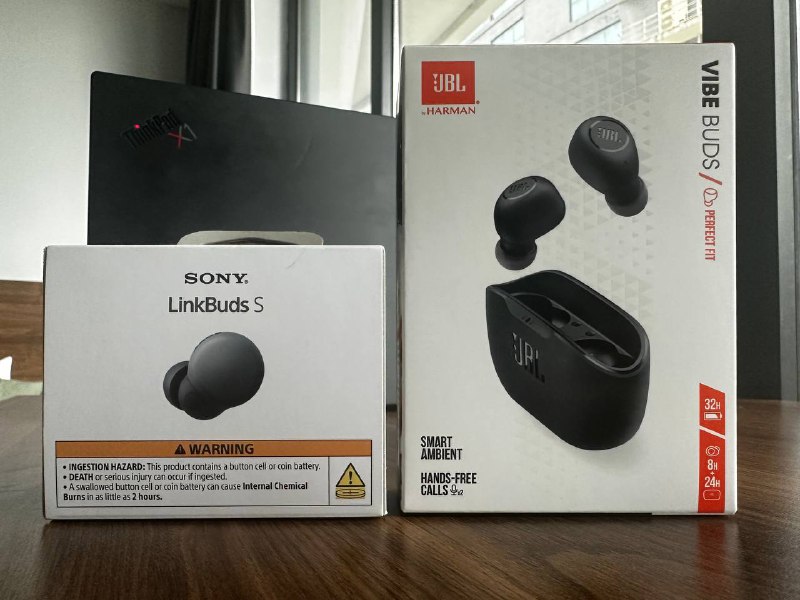 Новые беспроводные наушники Sony LinkBuds S, JBL Vibe Buds