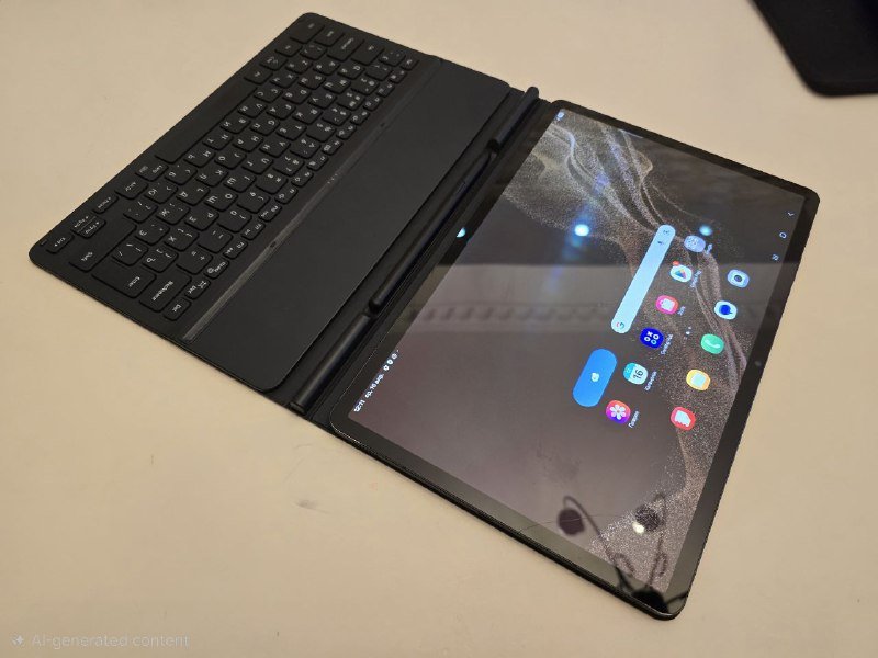 Планшет Samsung Galaxy Tab S8+ 5G 128gb, стилус, чехол-клавиатура