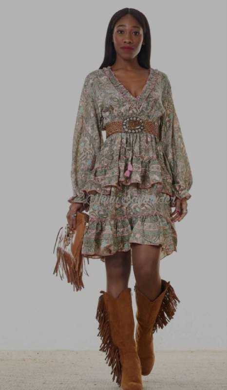 Платье Boho-Style из шелка и вискозы 4