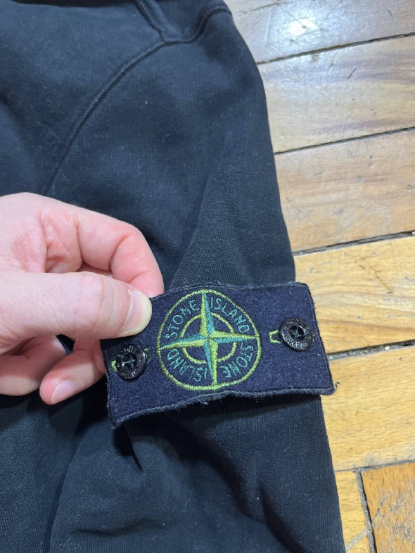 Stone Island черная мужская толстовка с капюшоном M 2