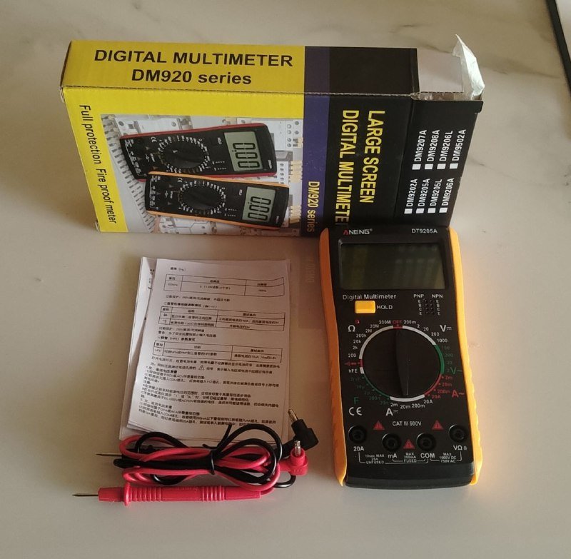 Мультиметр тестер цифровой DM920