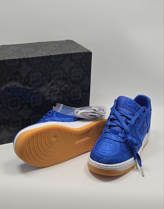 Nike Air Force 1 Low CLOT Blue Silk кроссовки 38 размер 5
