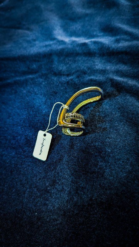 кольцо из серебра и стали размер 17