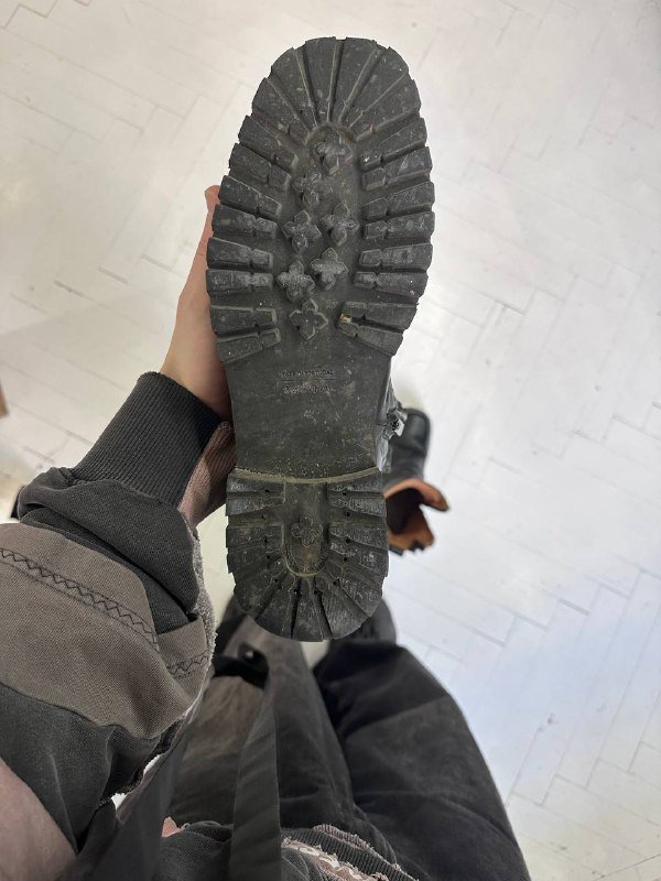 Кожаные ботинки унисекс размер 42 6