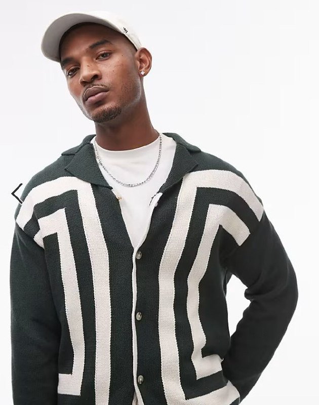 Мужской хлопковый кардиган TOPMAN XL 3