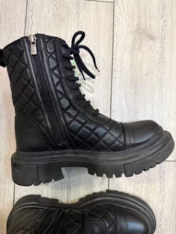 Женские кожаные ботинки, размер 38 3