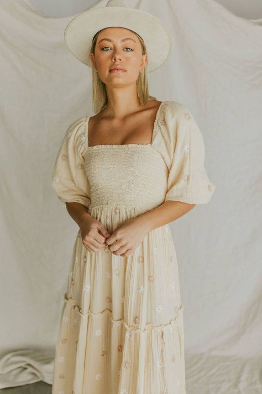 Платье-сарафан с рукавами-воланами 2