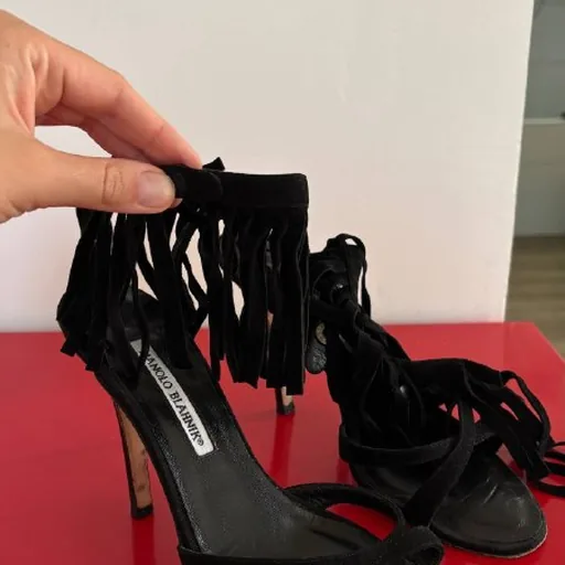 Босоножки на каблуке Manolo Blahnik