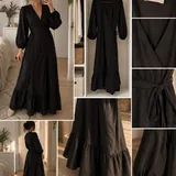 Dress, backpack, trousers, blouse, shoes, puffer coat, bags 7