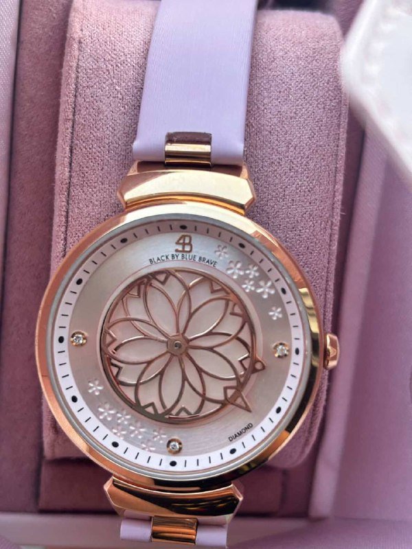 Часы blackbybluebrave с натуральными бриллиантами