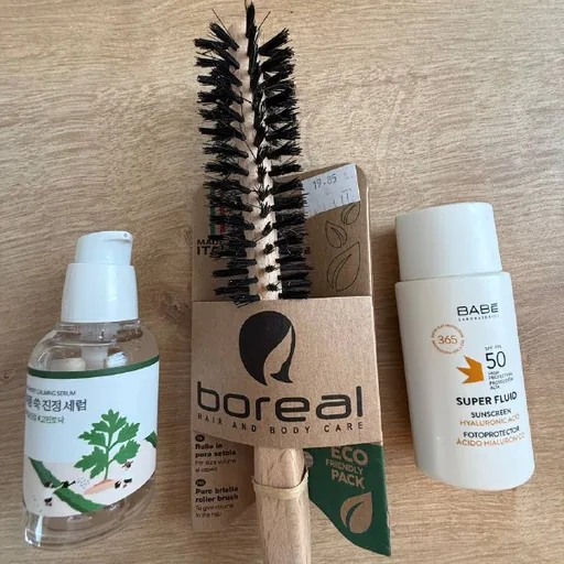 Сыворотка для лица, расческа, SPF50