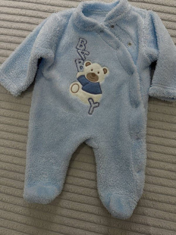 Нежный теплый бодик и мягусенькие штанишки 0-4 мес.