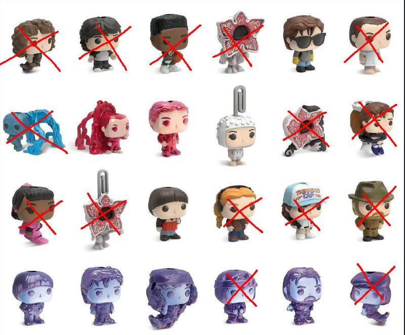 Фигурки kinder Stranger Things коллекционные 2