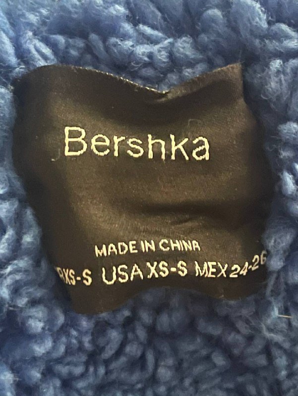 Плюшевое пальто Bershka XS-S 3