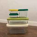 Стеклянные лотки и контейнеры IKEA 1