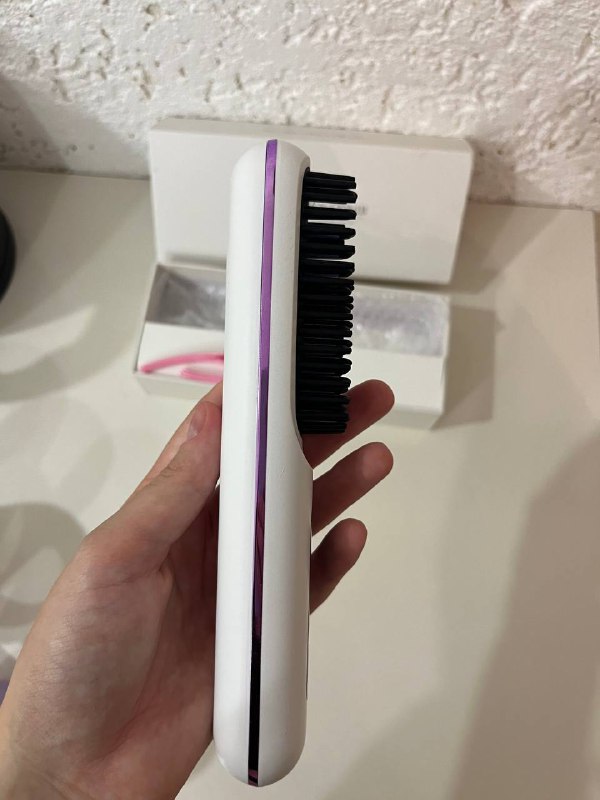 Электрическая расческа-выпрямитель Straighten comb белая 2