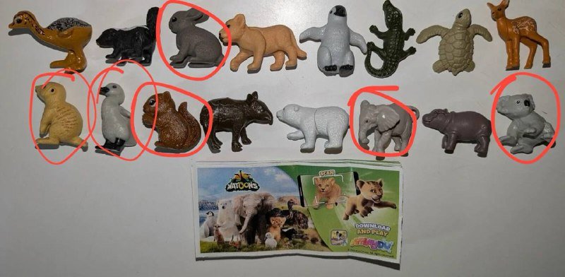 Игровые фигурки Kinder животные