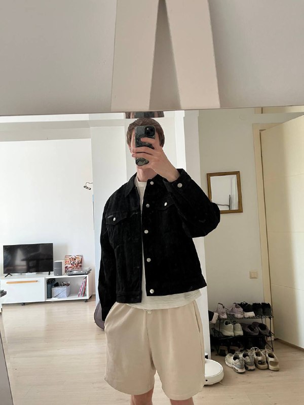 Джинсовка Calvin Klein 90s Trucker Jacket черная М новая 4