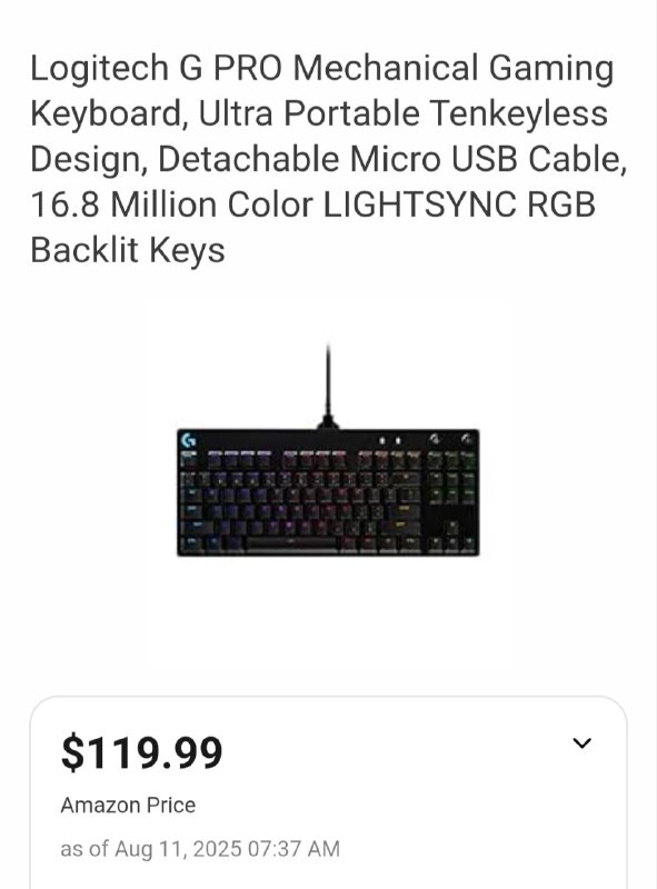 Клавиатура Logitech G PRO Mechanical Gaming 4