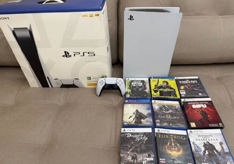 Sony PlayStation 5, геймпад, игры