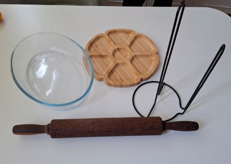 Кухонная утварь, скалка, форма для запекания, тарелка, держатель