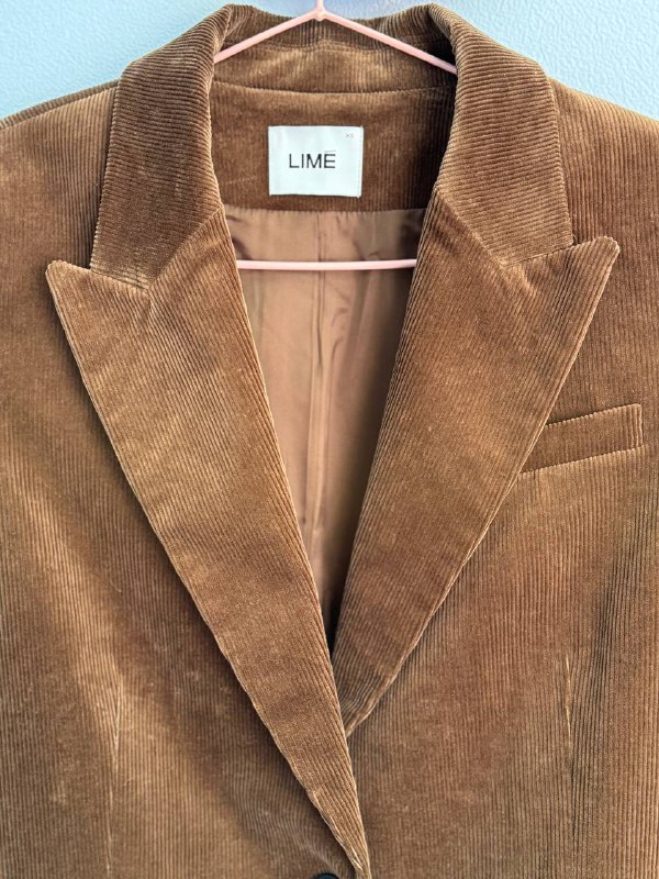 Пиджак Lime вельвет коричневый oversize XS-S-M 2