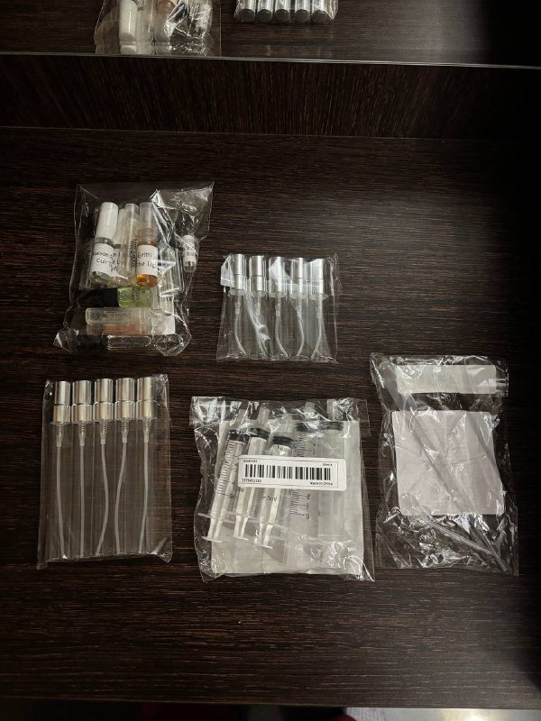 Набор для распива парфюма с пробниками и флаконами