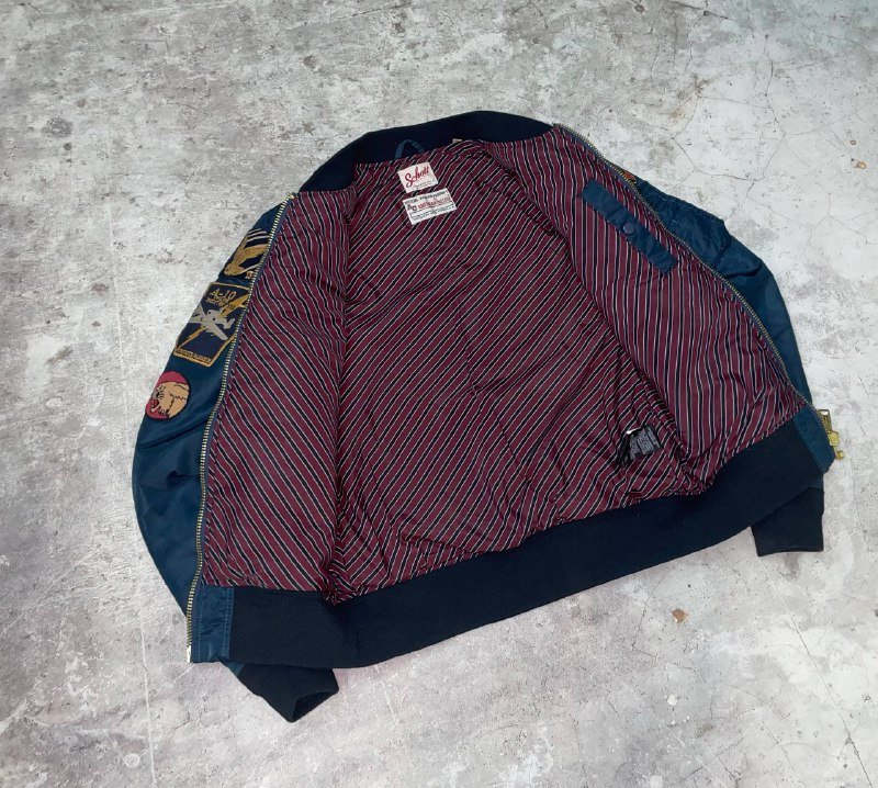 Rare Schott Bomber Jacket Size M 3