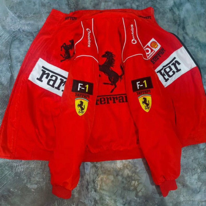 Винтажная куртка бомбер Ferrari