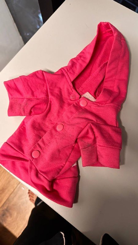 Одежда на маленькую собачку розовая, теплая