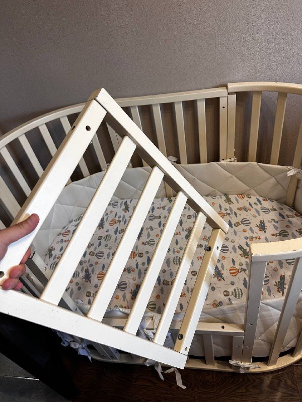 Кроватка трансформер детская с матрасом и аксессуарами 3