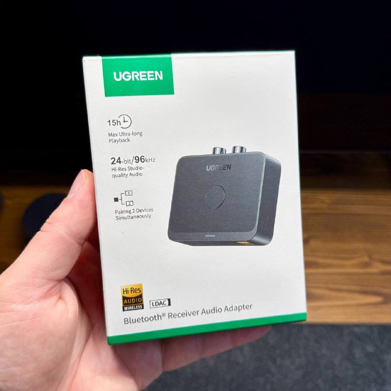 UGREEN BT505 Hi-Res Wireless LDAC Bluetooth адаптер ресивер